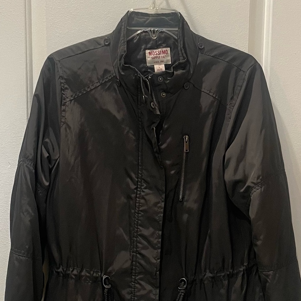 Mossimo Supply Co. Black Zip Up/Button Up Jacket - Picture 3 of 3